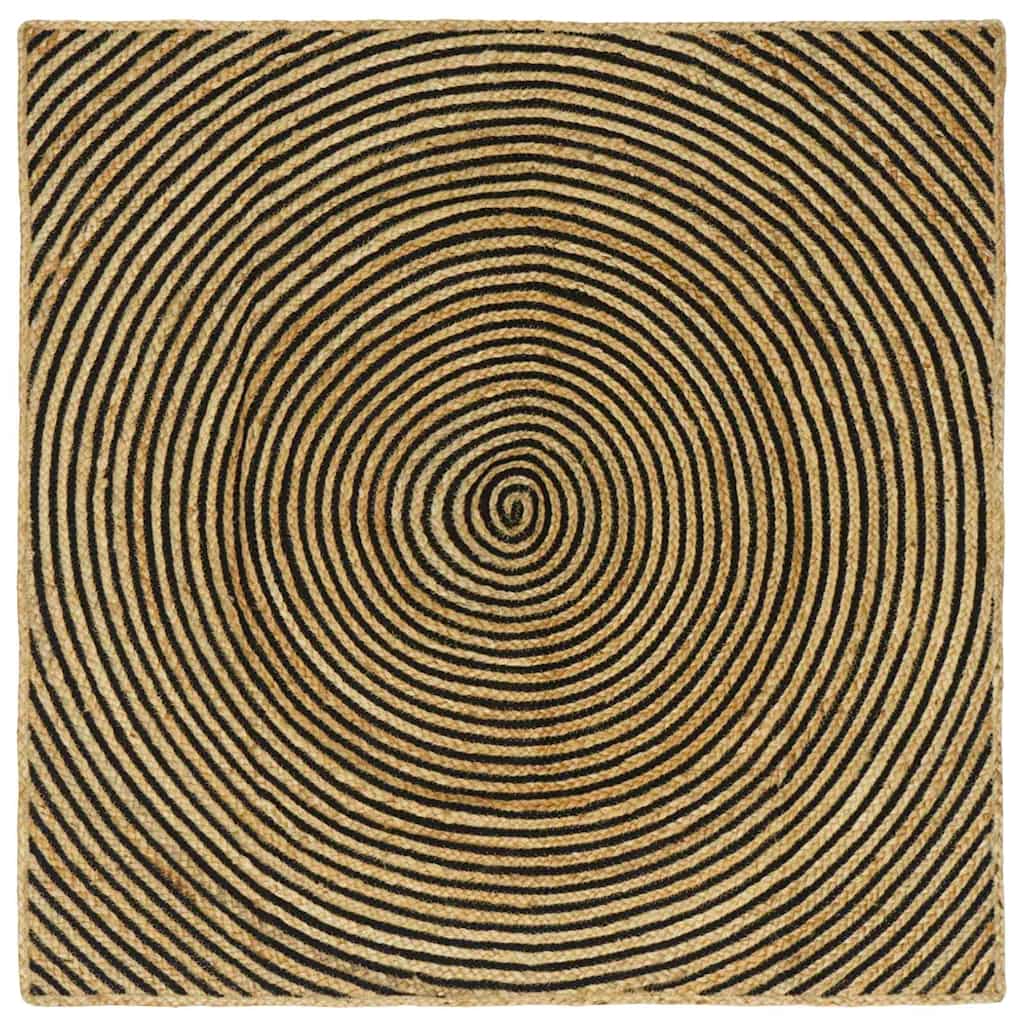 Területszőnyegek Fekete 160 x 160 cm Juta