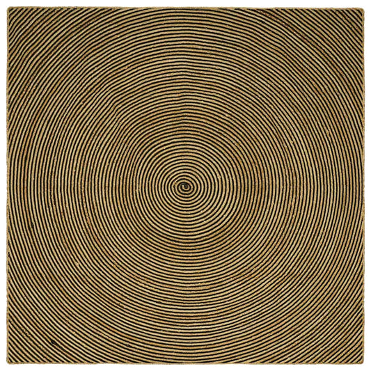 Területszőnyegek Fekete 200 x 200 cm Juta