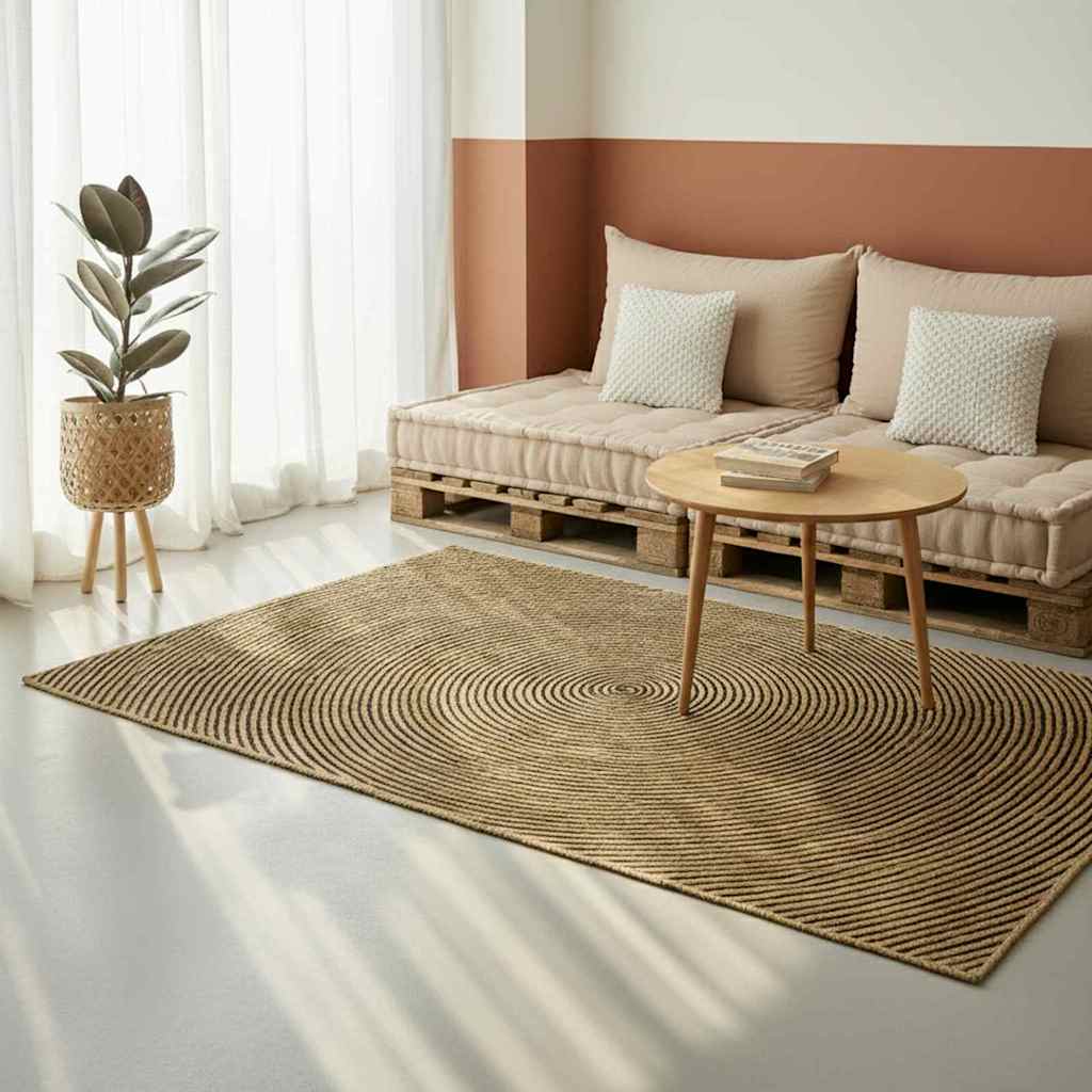 Területszőnyegek Fekete 200 x 290 cm Juta