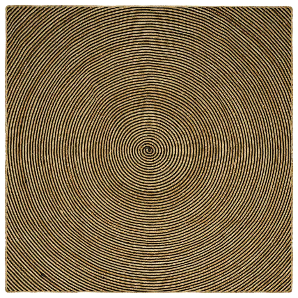 Területszőnyegek Fekete 240 x 240 cm Juta