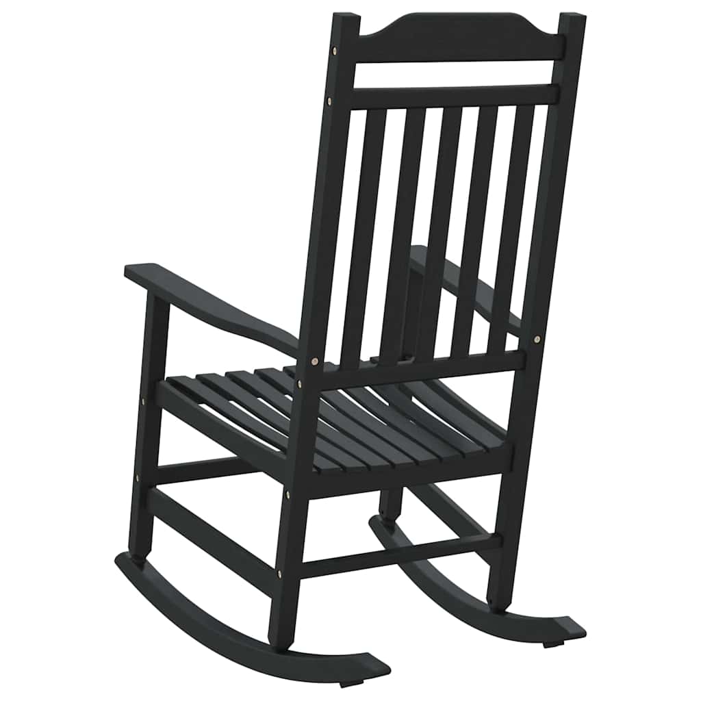 Hintaszék Fekete 84 x 65 x 114 cm Gyanta