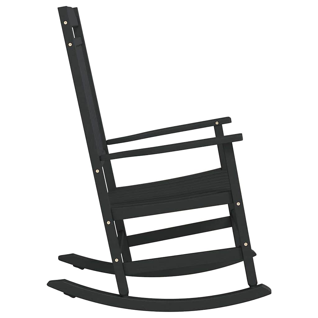 Hintaszék Fekete 84 x 65 x 114 cm Gyanta