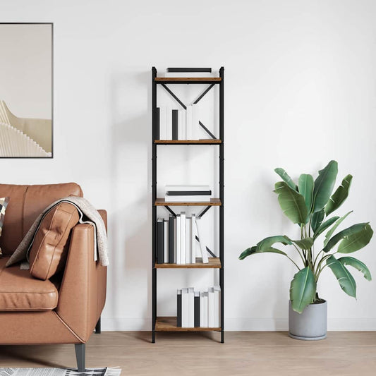 Könyvespolc Régi fa 40 x 30 x 155 cm Faanyag