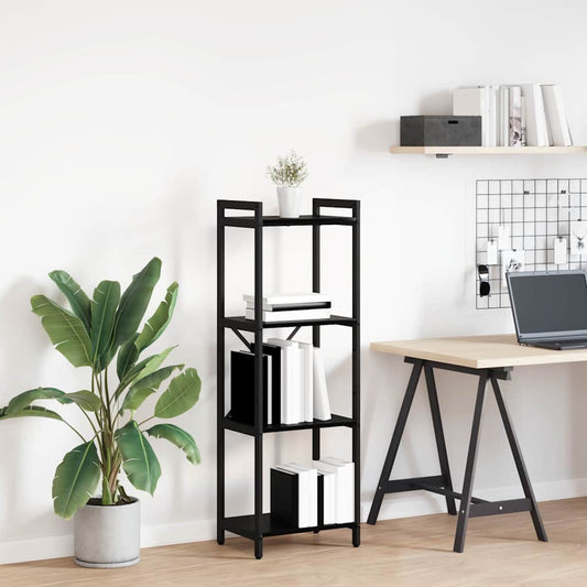 Könyvespolc Fekete tölgy 40 x 30 x 119 cm Faanyag