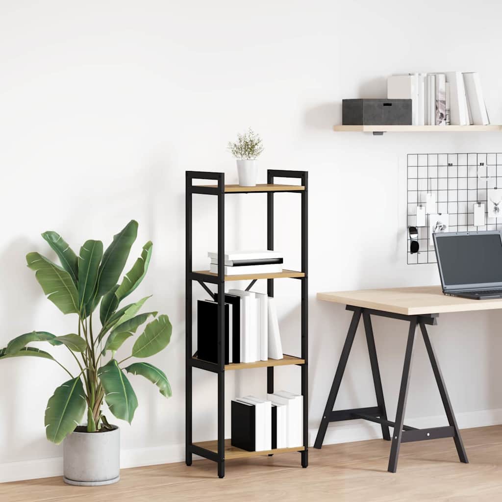 Könyvespolc 40 x 30 x 119 cm Szerelt Fa Artisan tölgy
