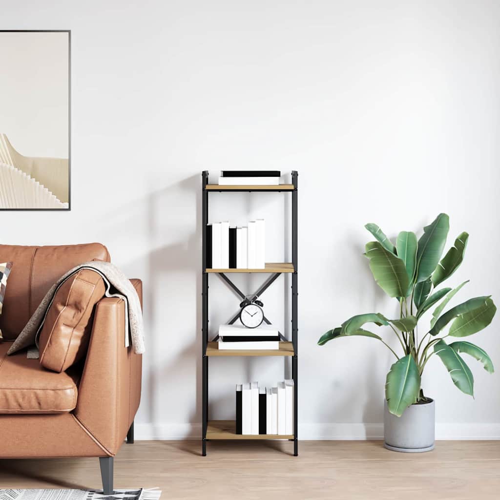 Könyvespolc 40 x 30 x 119 cm Szerelt Fa Artisan tölgy