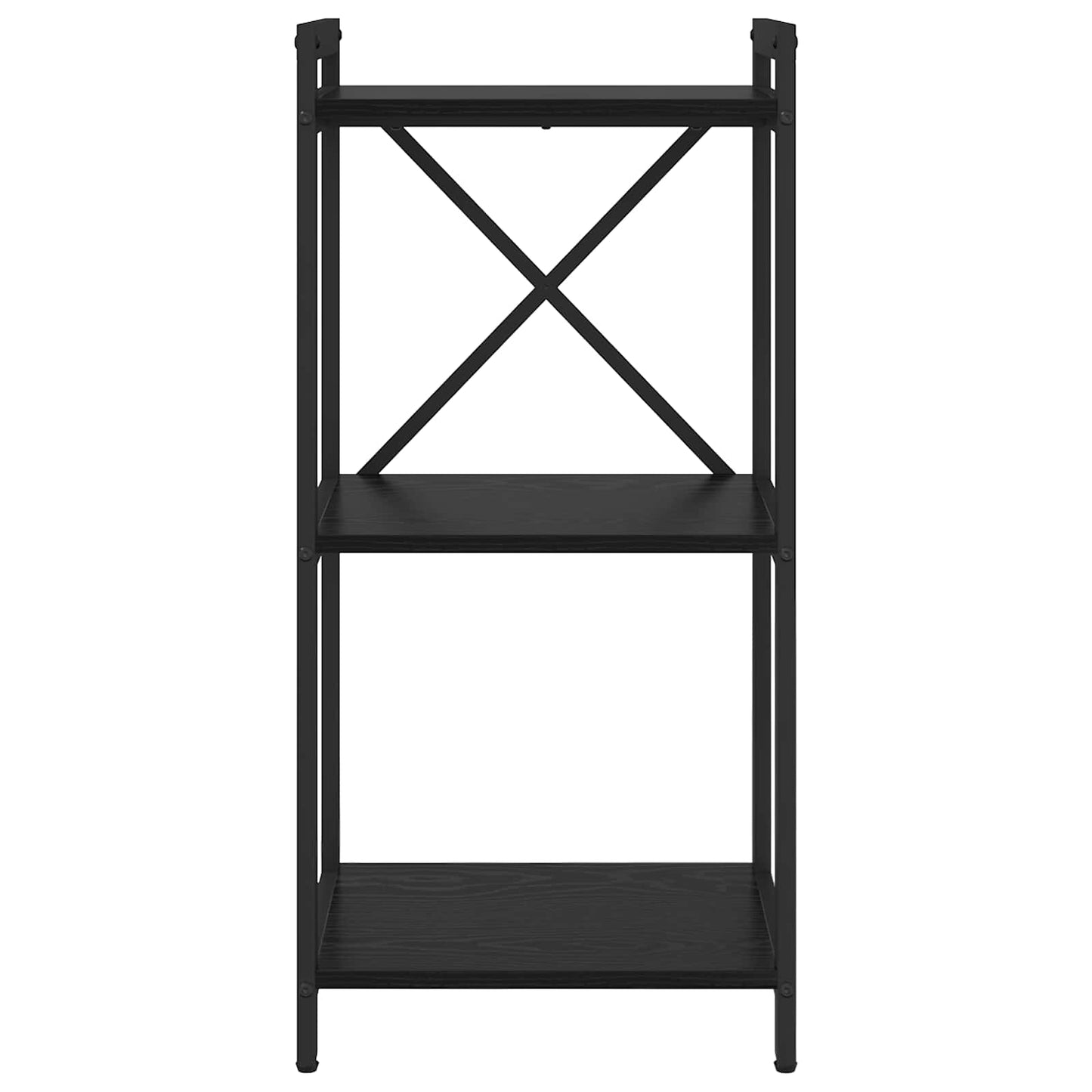 Könyvespolc 40 x 30 x 85 cm Szerelt Fa Fekete tölgy