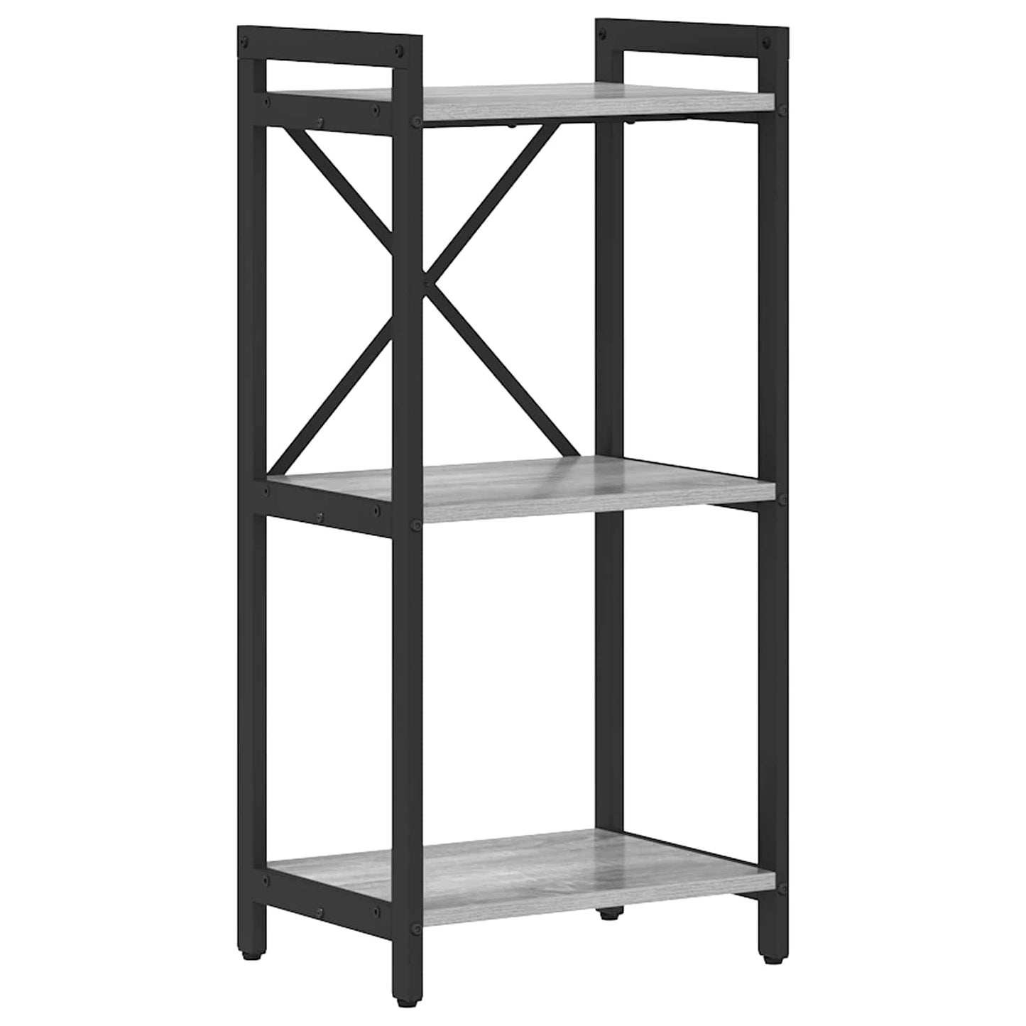 Könyvespolc 40 x 30 x 85 cm Szerelt Fa Szürke sonoma