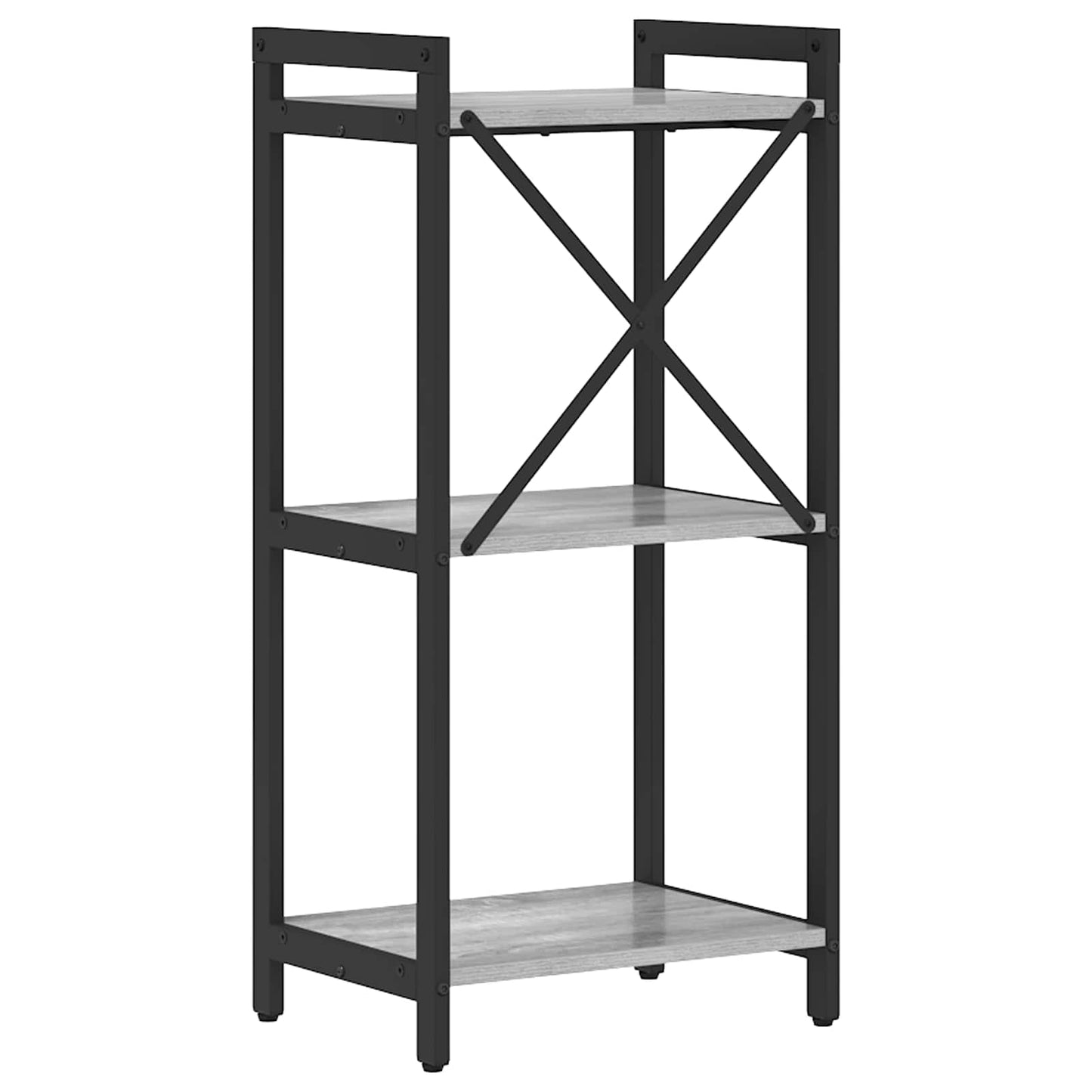 Könyvespolc 40 x 30 x 85 cm Szerelt Fa Szürke sonoma