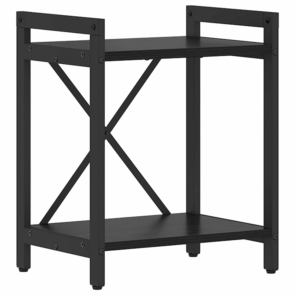 Könyvespolc 40 x 30 x 50 cm Szerelt Fa Fekete tölgy