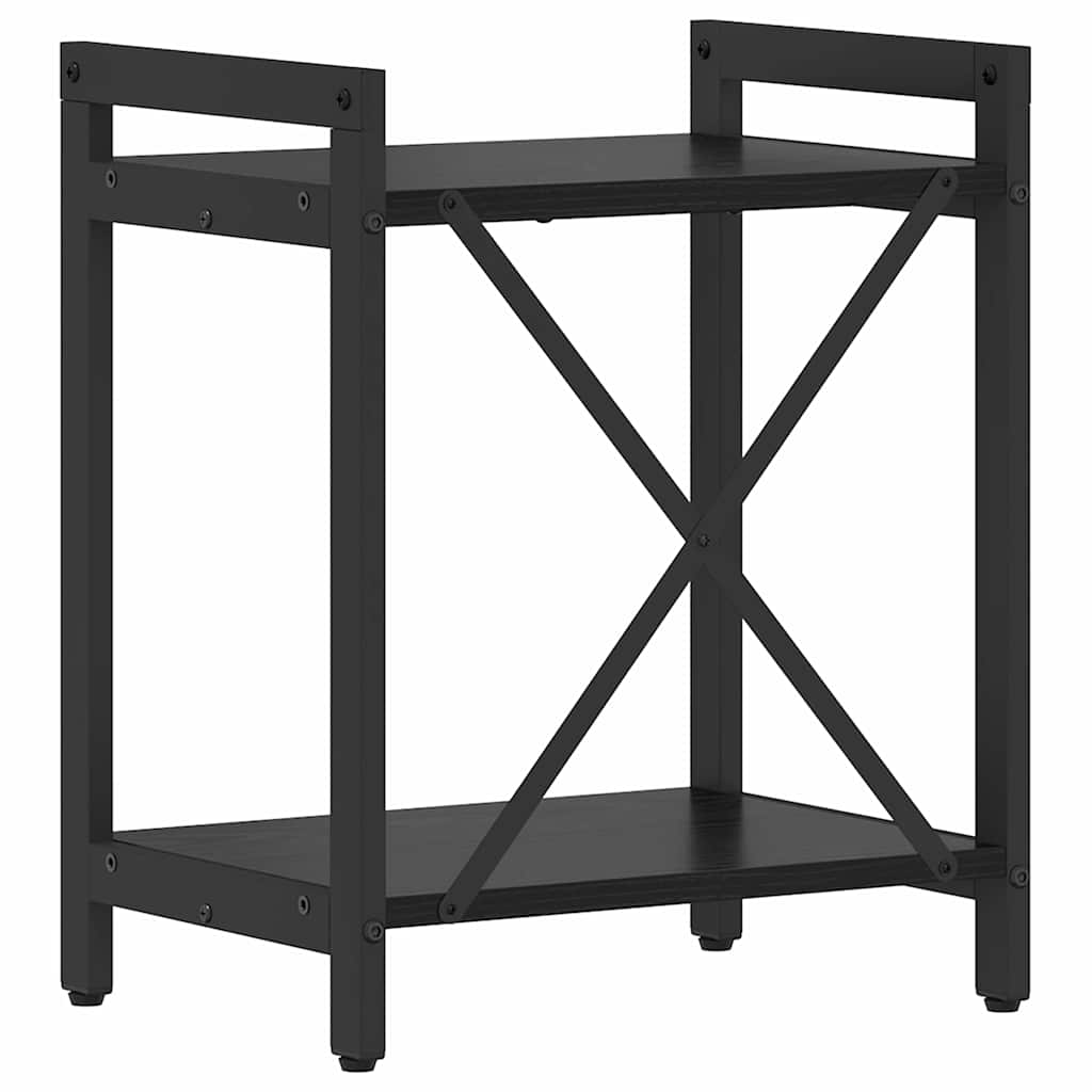 Könyvespolc 40 x 30 x 50 cm Szerelt Fa Fekete tölgy