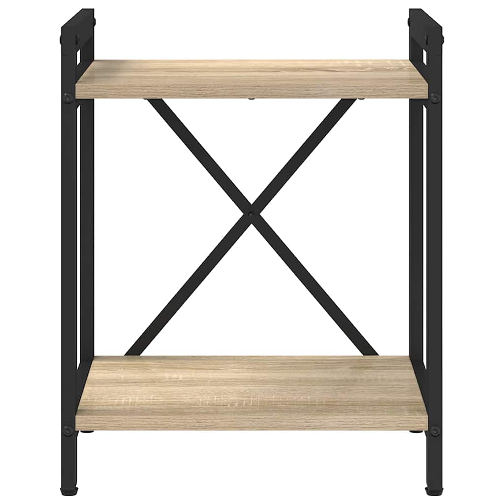 Könyvespolc 40 x 30 x 50 cm Szerelt Fa Sonoma tölgy