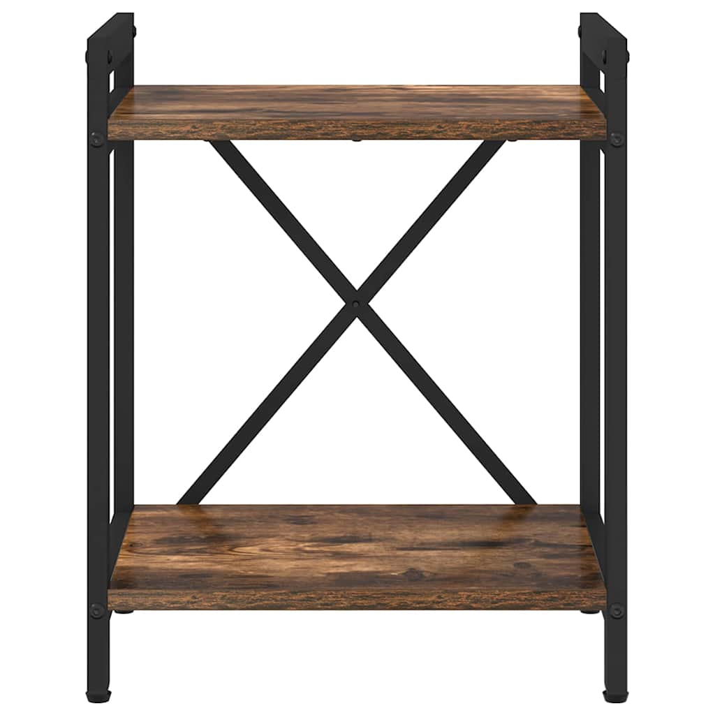 Könyvespolc 40 x 30 x 50 cm Szerelt Fa Füstölt tölgy