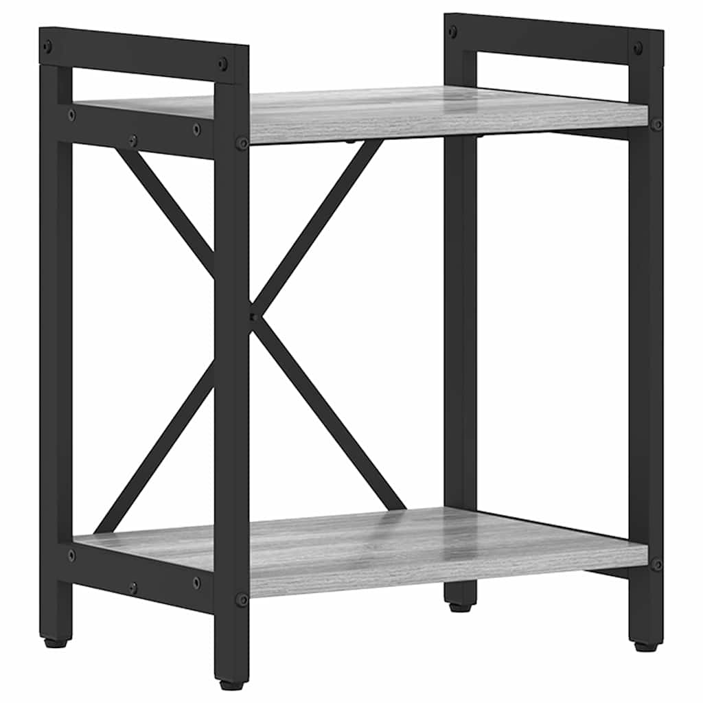 Könyvespolc 40 x 30 x 50 cm Szerelt Fa Szürke sonoma