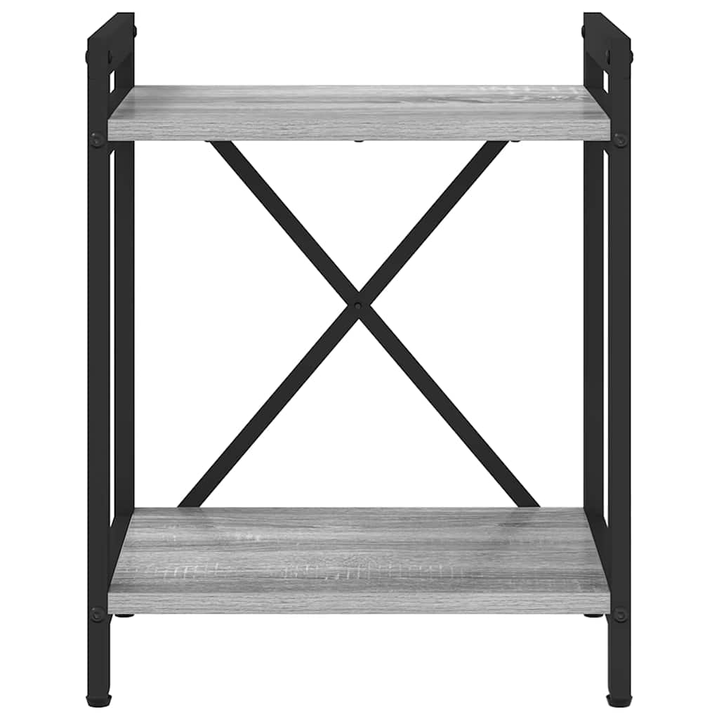 Könyvespolc 40 x 30 x 50 cm Szerelt Fa Szürke sonoma