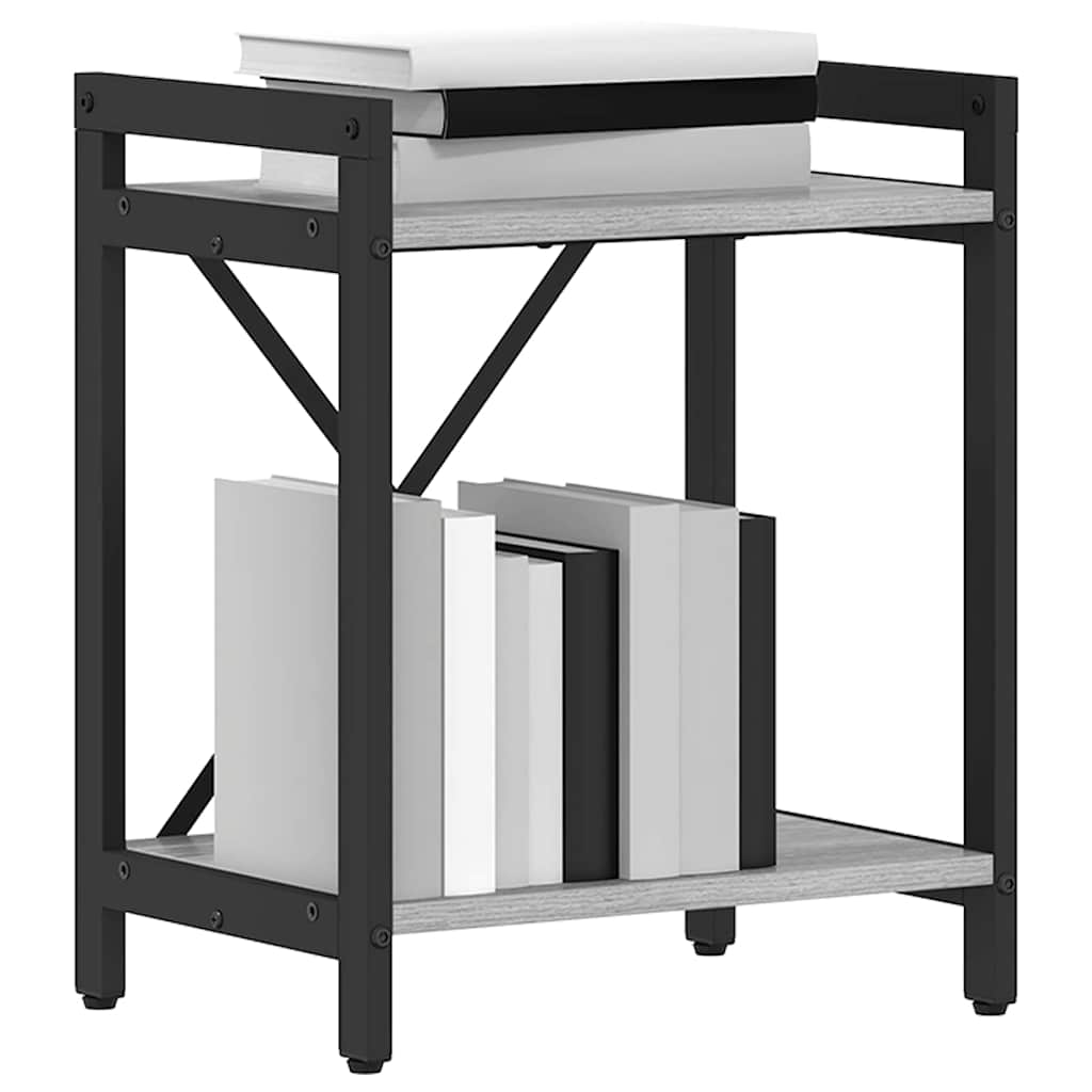 Könyvespolc 40 x 30 x 50 cm Szerelt Fa Szürke sonoma