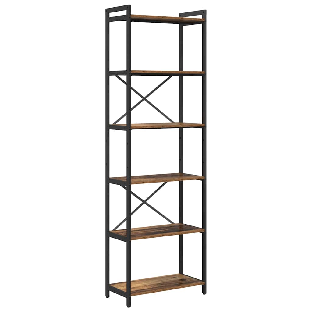 Könyvespolc 60 x 30 x 189,5 cm Szerelt Fa Régi fa