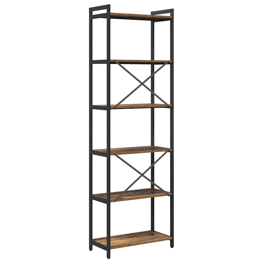 Könyvespolc 60 x 30 x 189,5 cm Szerelt Fa Régi fa