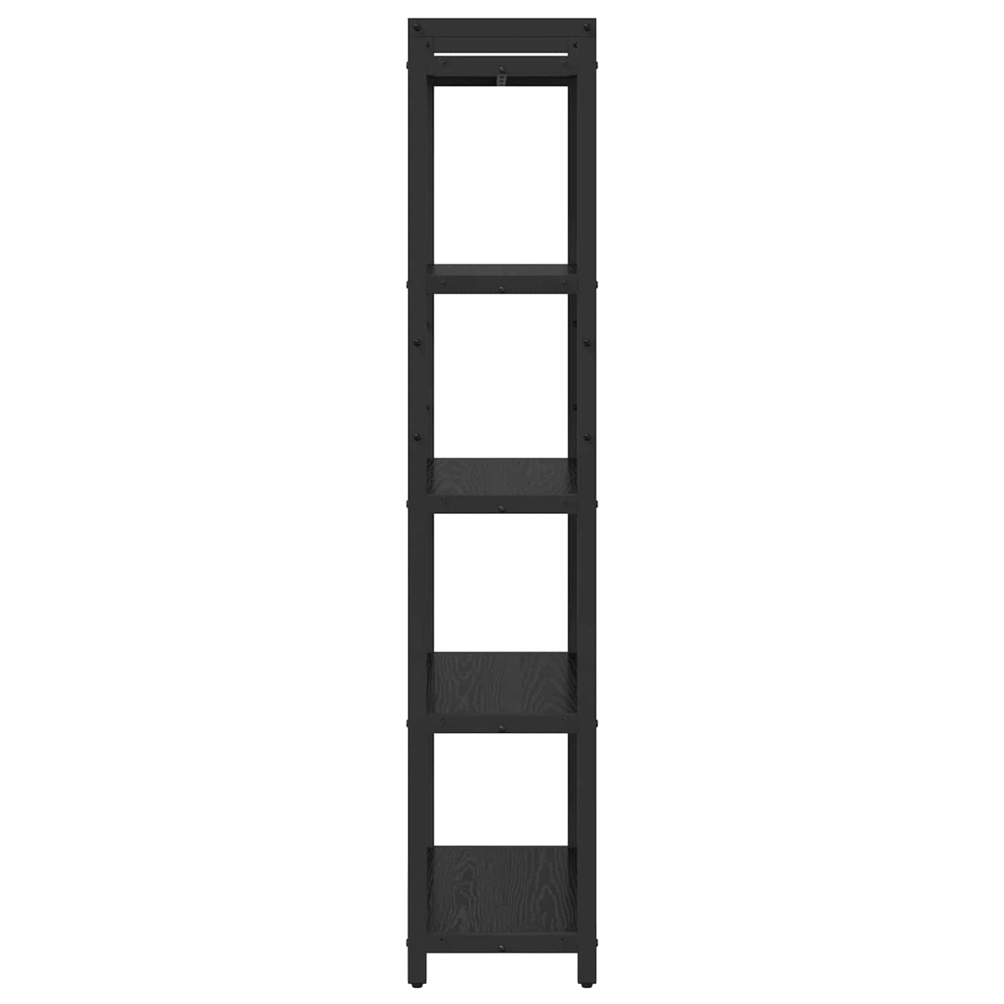 Könyvespolc 60 x 30 x 155 cm Szerelt Fa Fekete tölgy