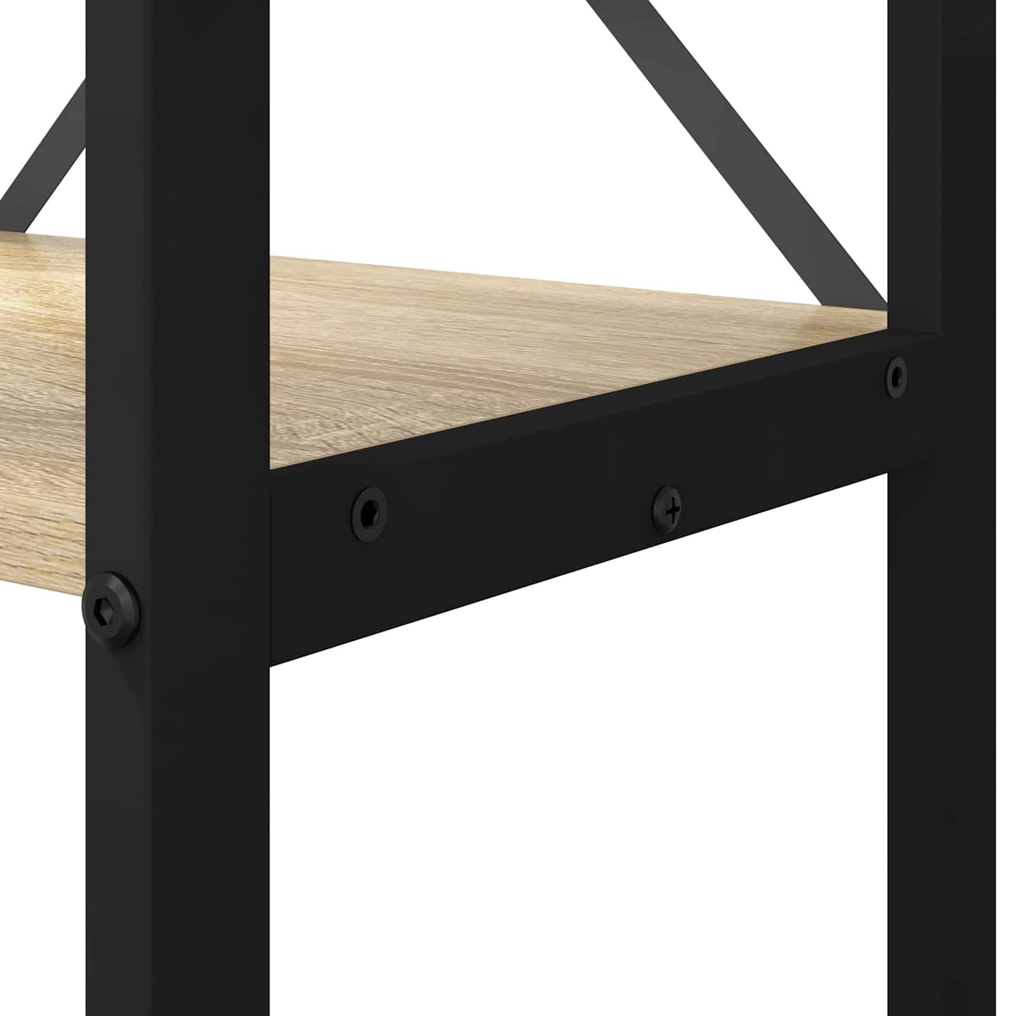 Könyvespolc 60 x 30 x 155 cm Szerelt Fa Sonoma tölgy