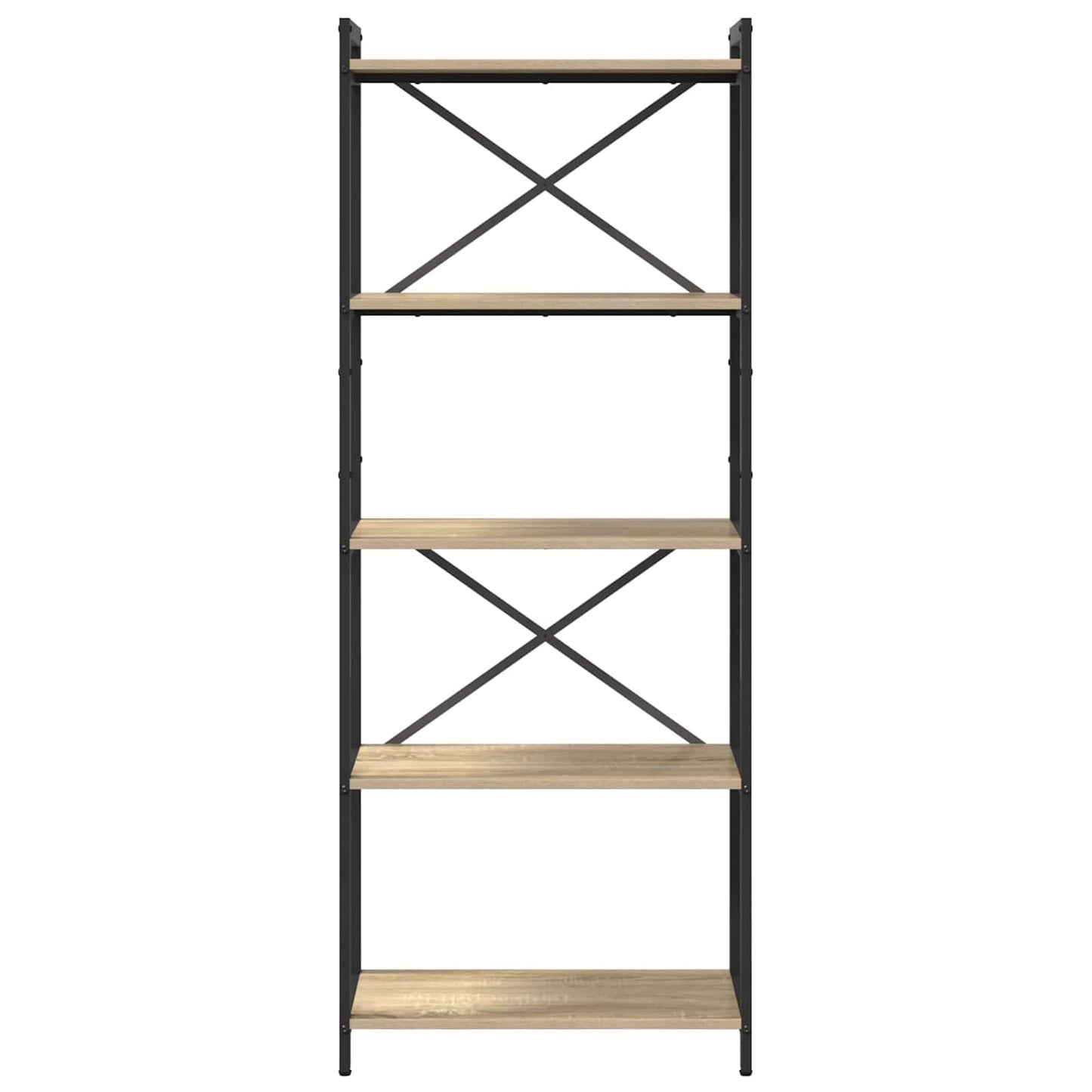 Könyvespolc 60 x 30 x 155 cm Szerelt Fa Sonoma tölgy
