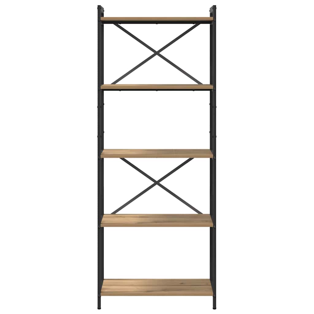 Könyvespolc 60 x 30 x 155 cm Szerelt Fa Artisan tölgy