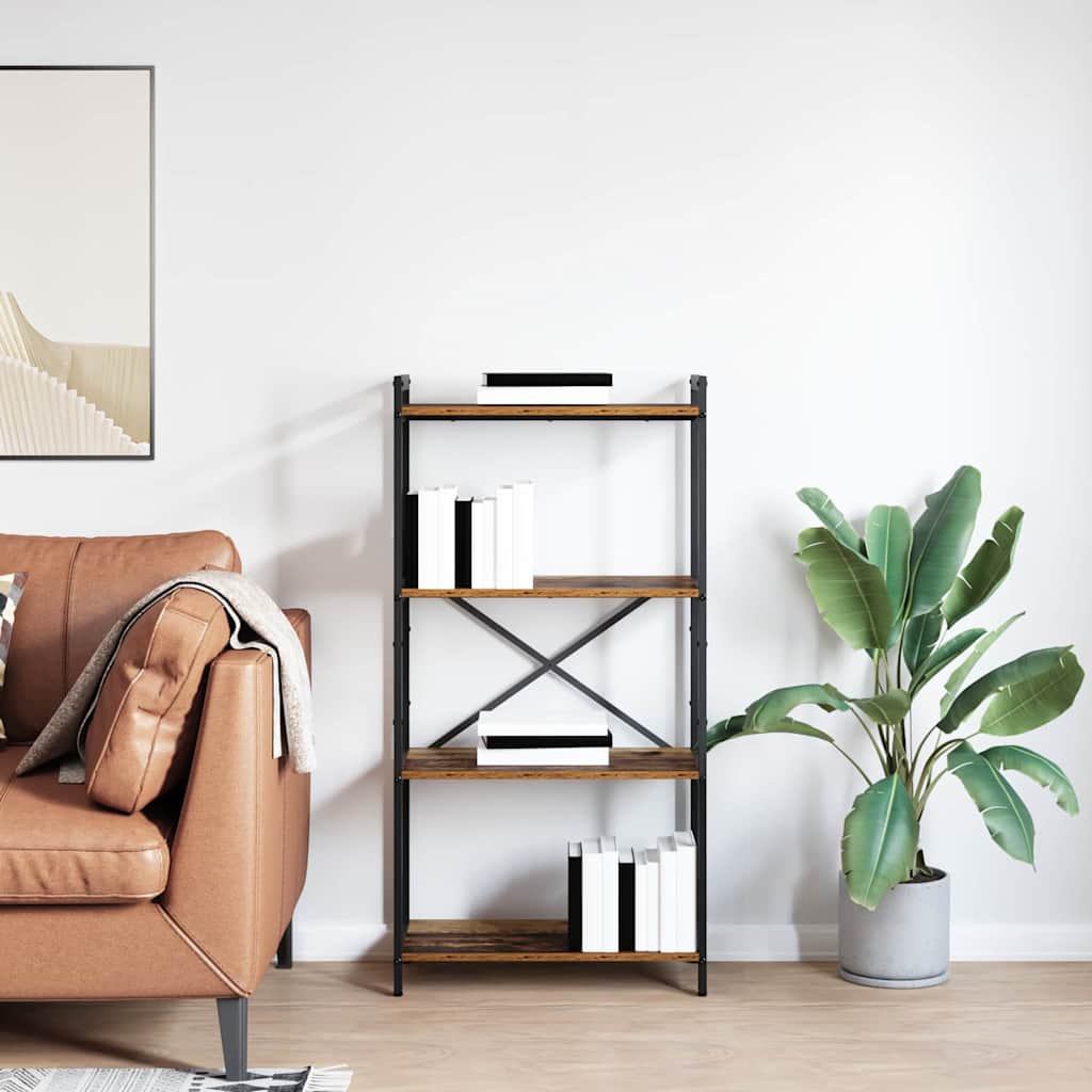 Könyvespolc 60 x 30 x 120 cm Szerelt Fa Régi fa