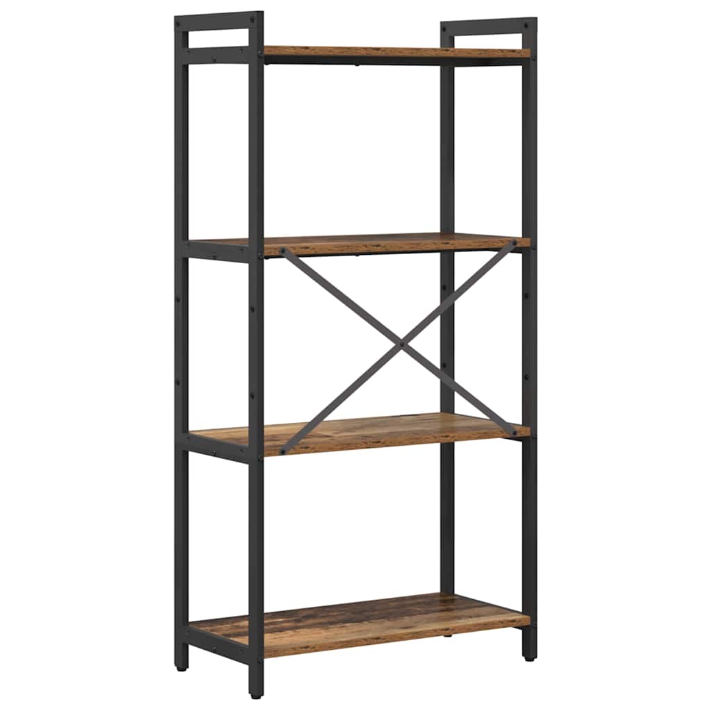 Könyvespolc 60 x 30 x 120 cm Szerelt Fa Régi fa