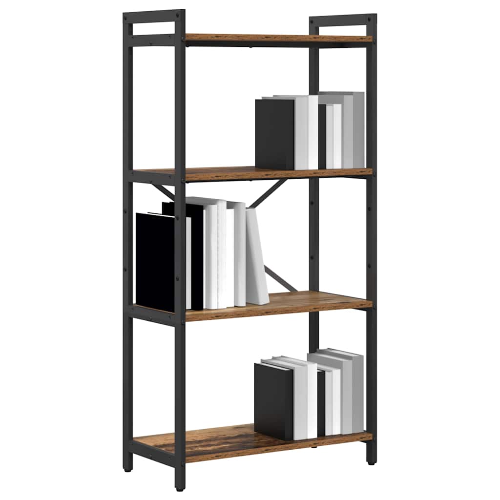 Könyvespolc 60 x 30 x 120 cm Szerelt Fa Régi fa