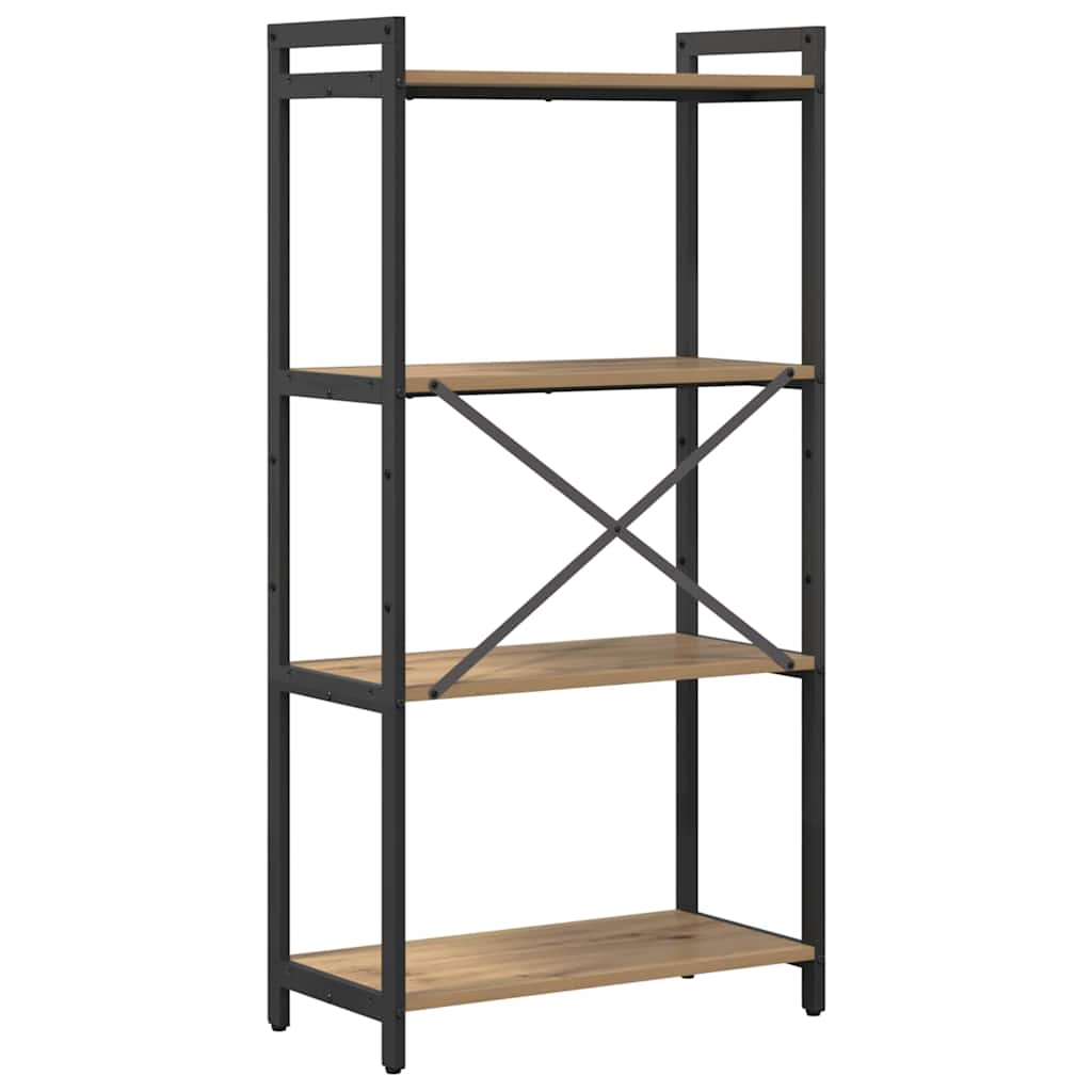 Könyvespolc 60 x 30 x 120 cm Szerelt Fa Artisan tölgy