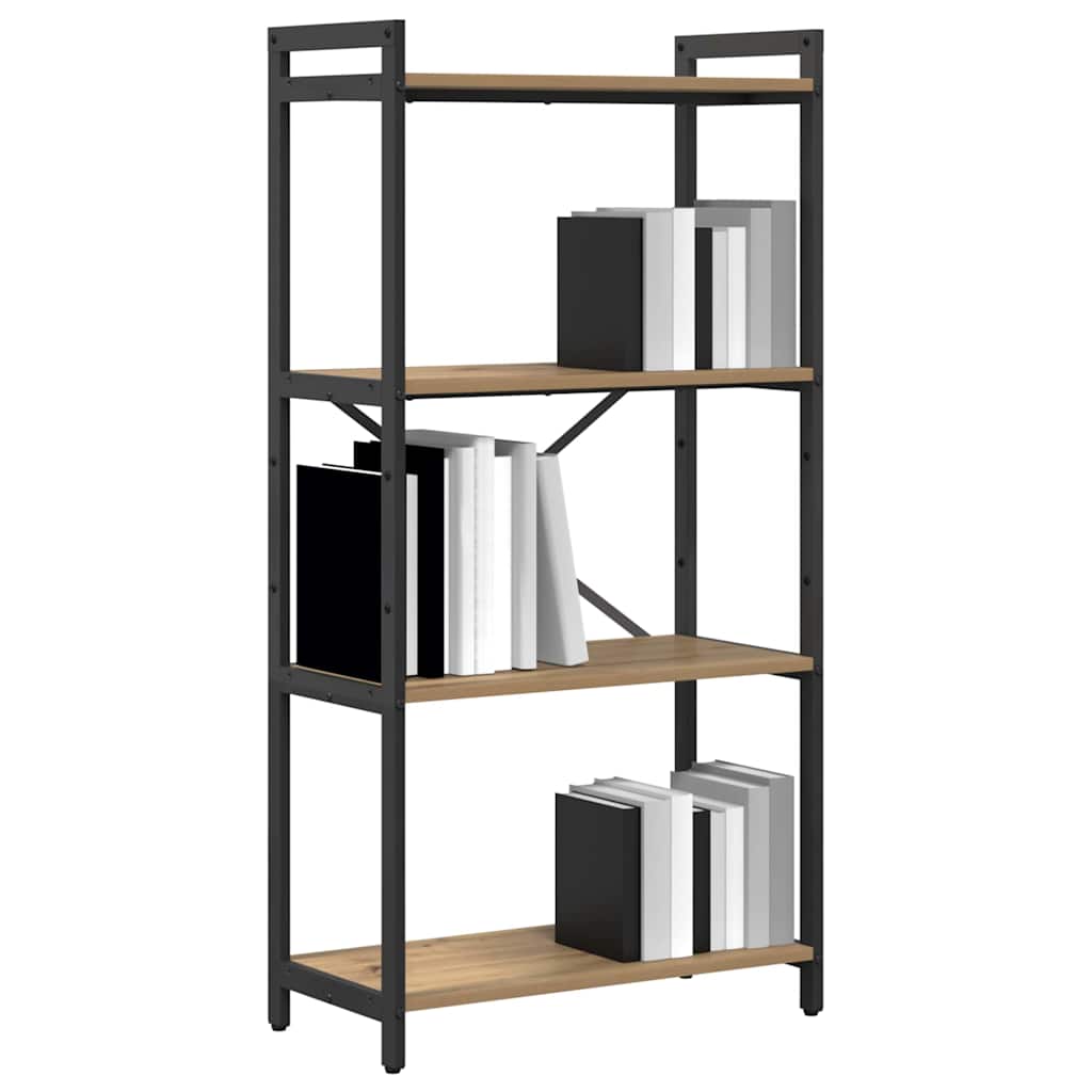 Könyvespolc 60 x 30 x 120 cm Szerelt Fa Artisan tölgy
