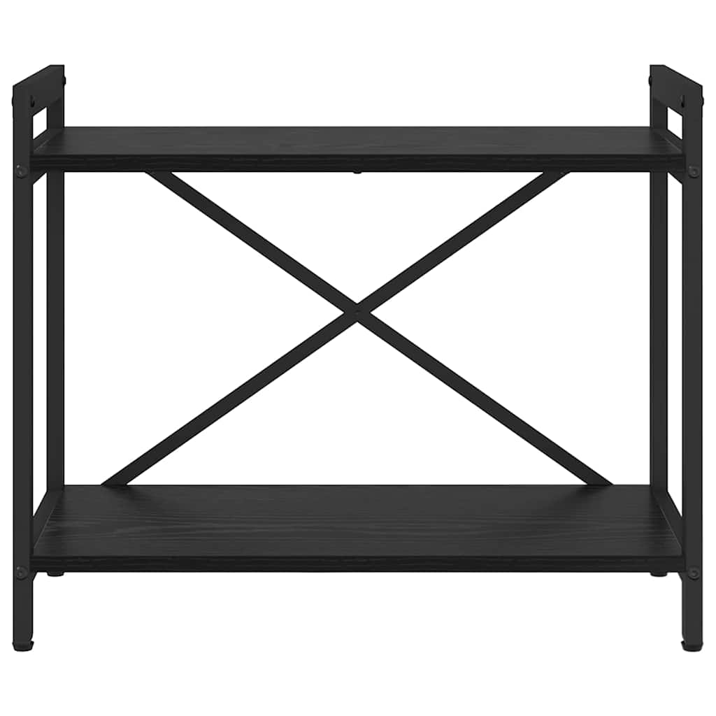 Könyvespolc 60 x 30 x 50 cm Szerelt Fa Fekete tölgy