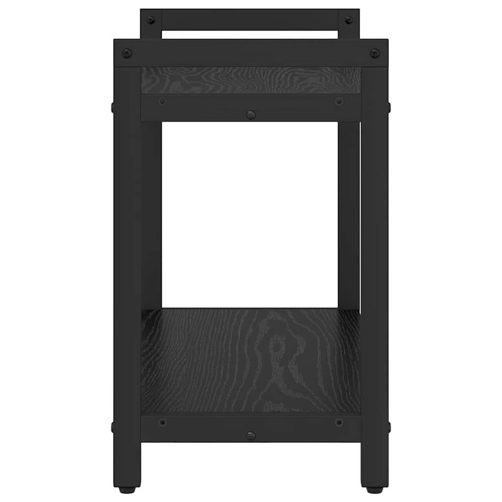 Könyvespolc 60 x 30 x 50 cm Szerelt Fa Fekete tölgy