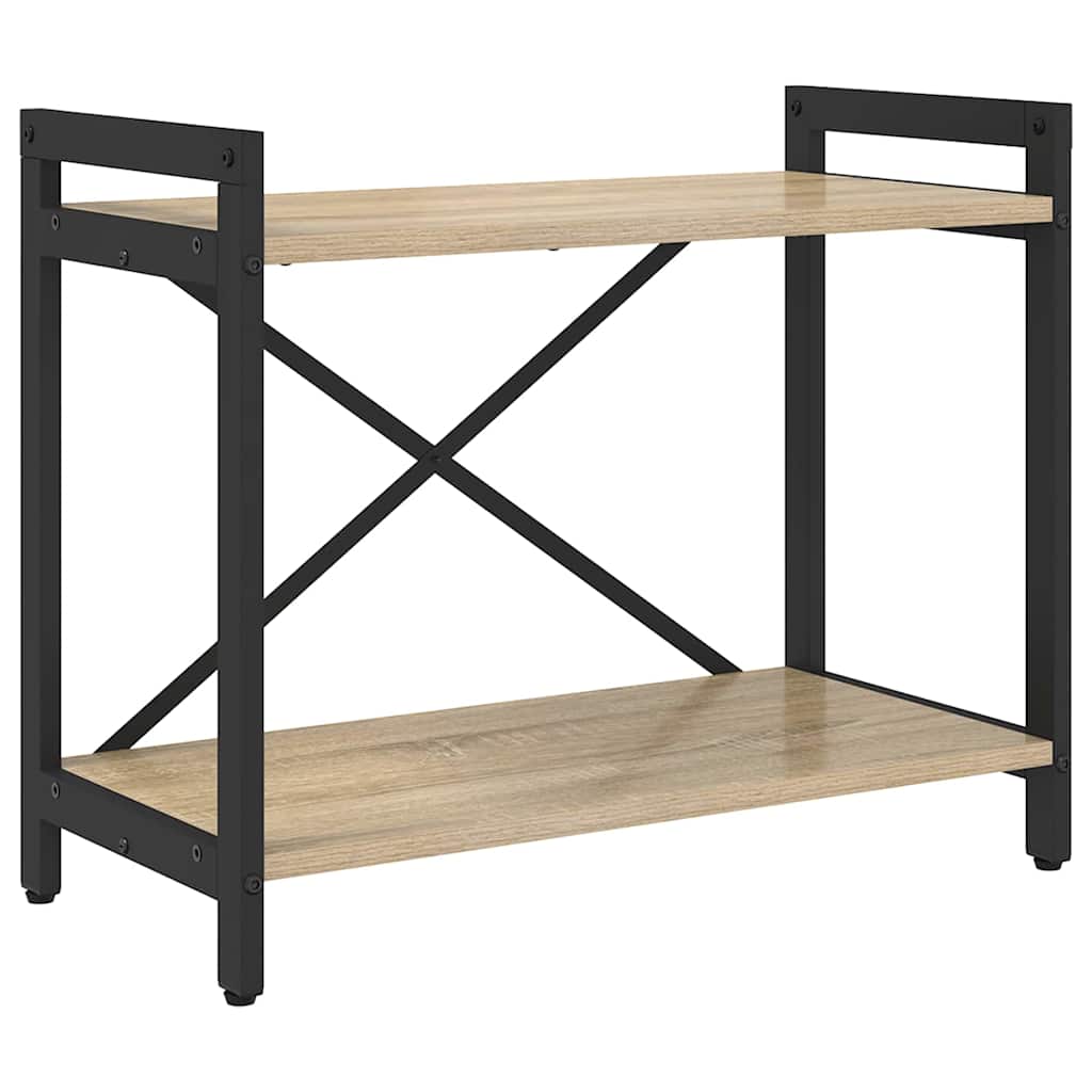 Könyvespolc 60 x 30 x 50 cm Szerelt Fa Sonoma tölgy
