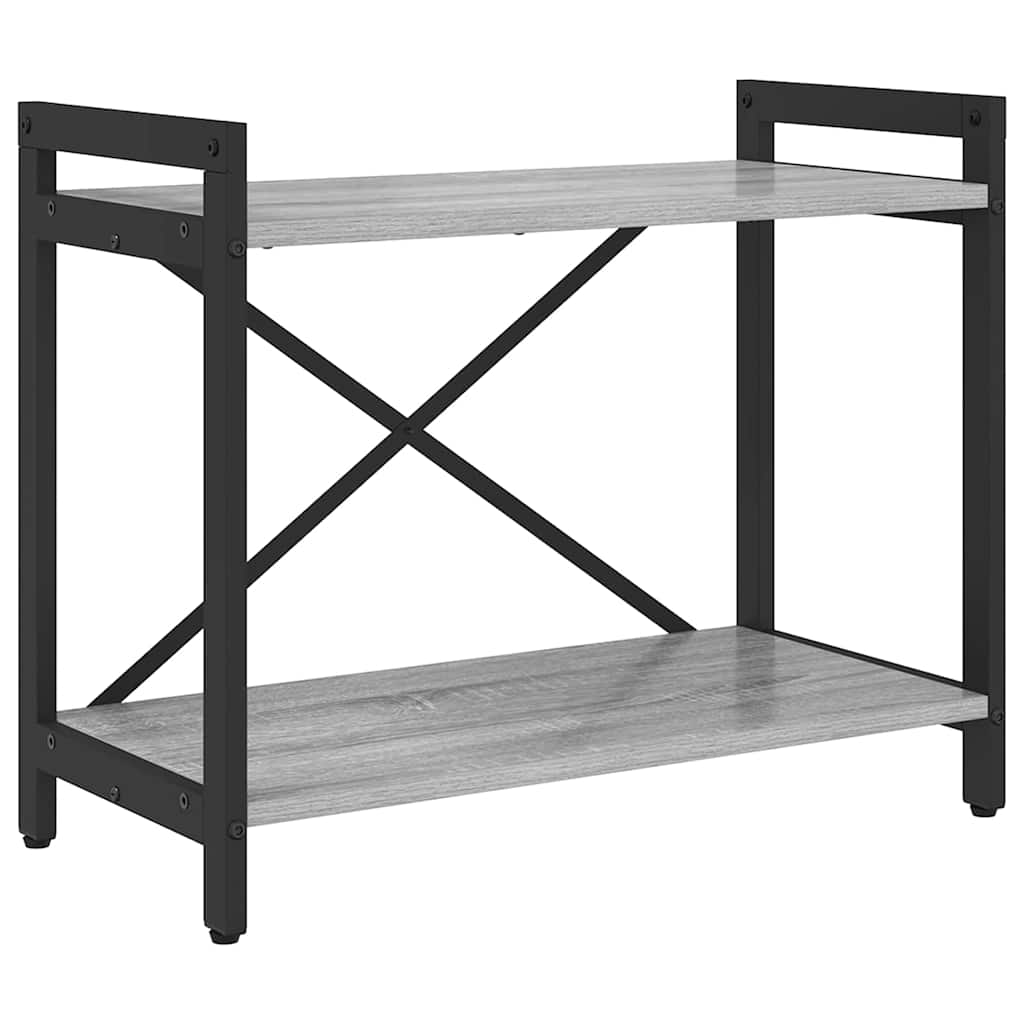 Könyvespolc 60 x 30 x 50 cm Szerelt Fa Szürke sonoma
