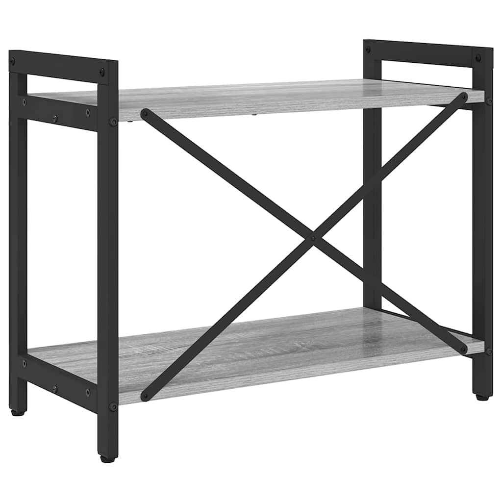 Könyvespolc 60 x 30 x 50 cm Szerelt Fa Szürke sonoma