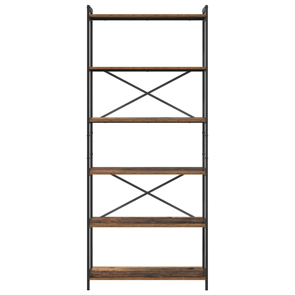 Könyvespolc 80 x 30 x 189,5 cm Szerelt Fa Régi fa