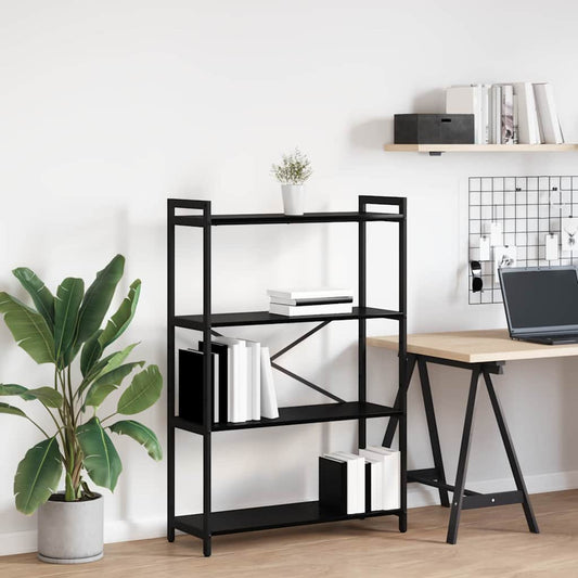 Könyvespolc Fekete tölgy 80 x 30 x 120 cm Faanyag