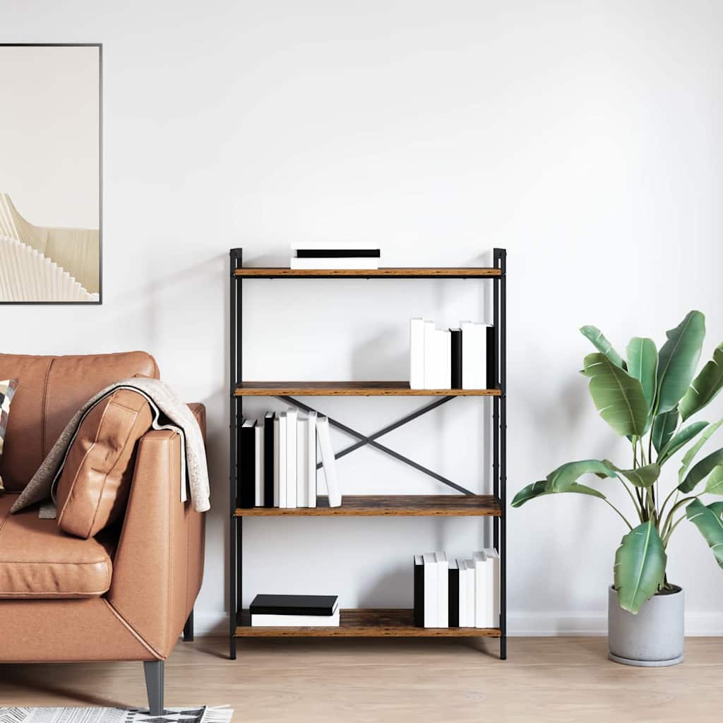 Könyvespolc 80 x 30 x 120 cm Szerelt Fa Régi fa