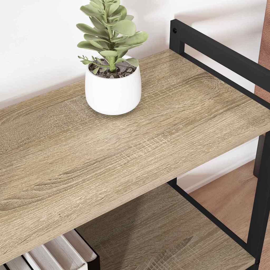Könyvespolc 80 x 30 x 85 cm Szerelt Fa Sonoma tölgy