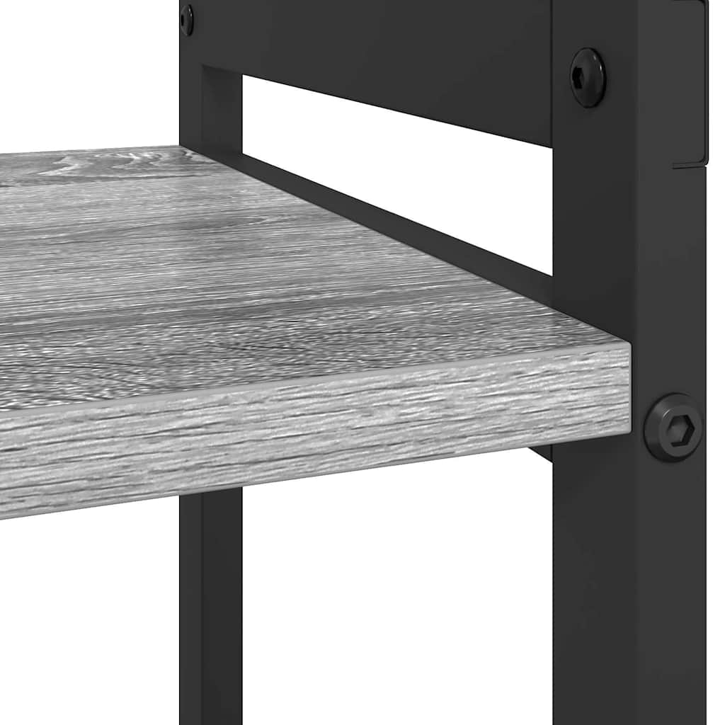Könyvespolc 80 x 30 x 85 cm Szerelt Fa Szürke sonoma