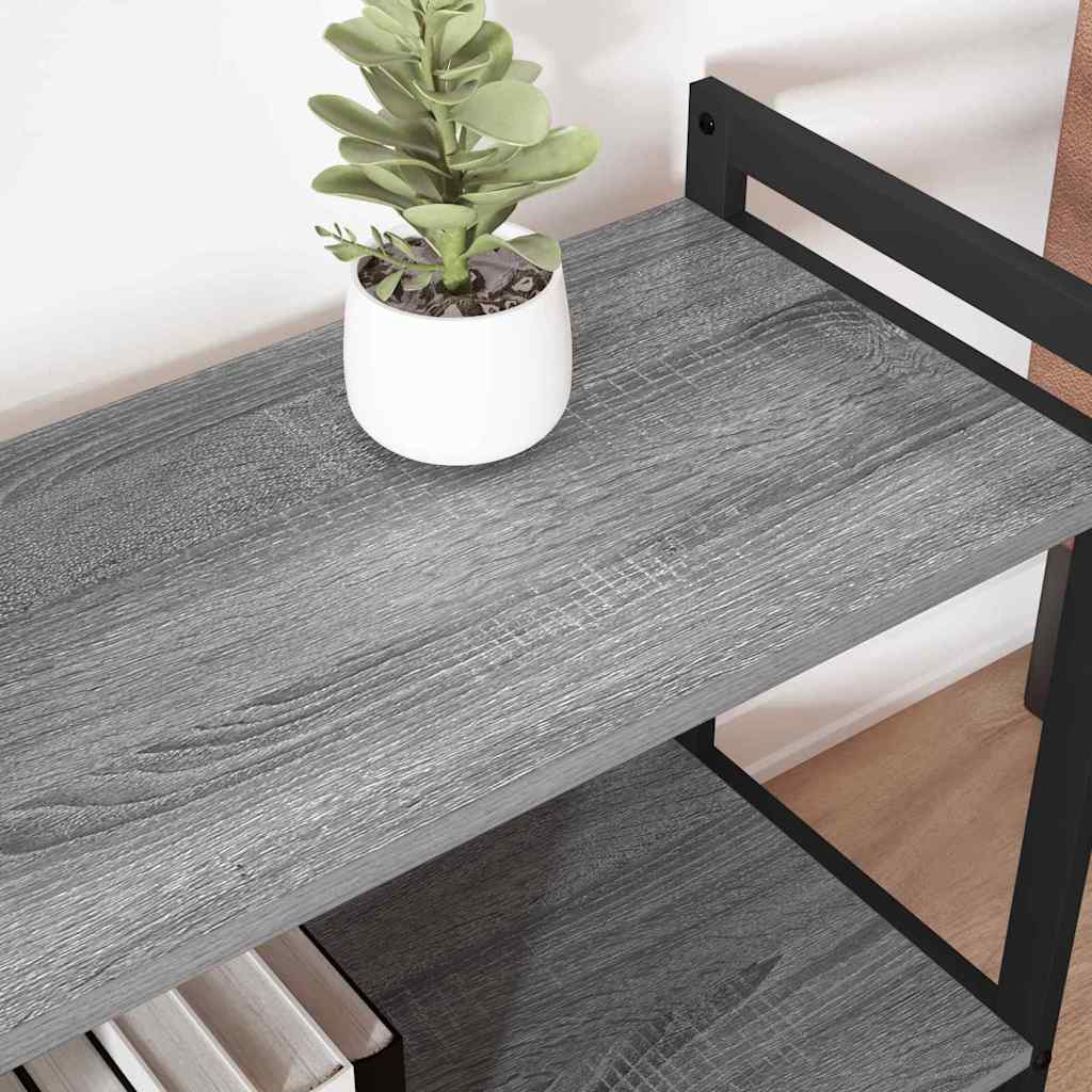 Könyvespolc 80 x 30 x 85 cm Szerelt Fa Szürke sonoma