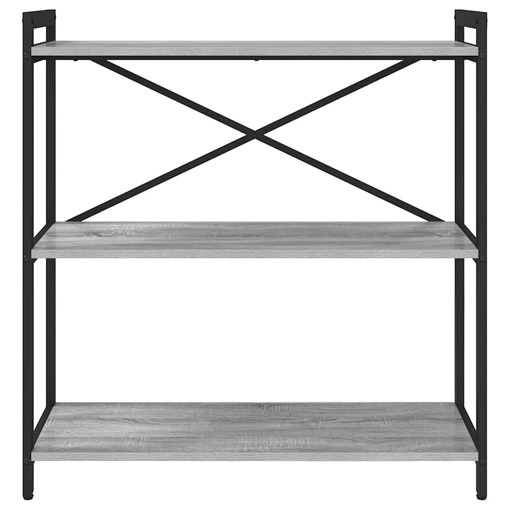 Könyvespolc 80 x 30 x 85 cm Szerelt Fa Szürke sonoma
