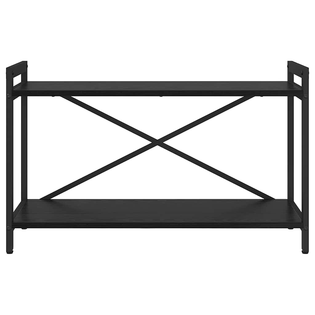 Könyvespolc 80 x 30 x 50 cm Szerelt Fa Fekete tölgy