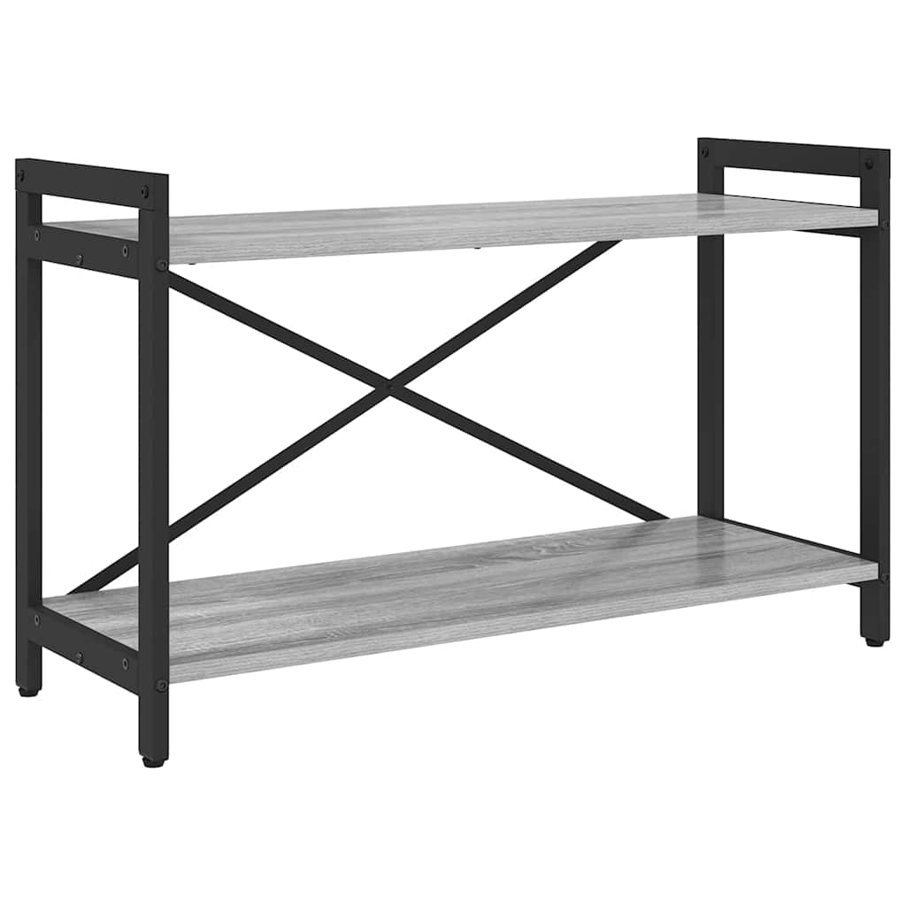 Könyvespolc 80 x 30 x 50 cm Szerelt Fa Szürke sonoma