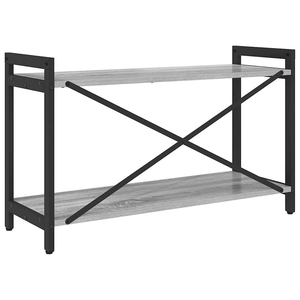 Könyvespolc 80 x 30 x 50 cm Szerelt Fa Szürke sonoma