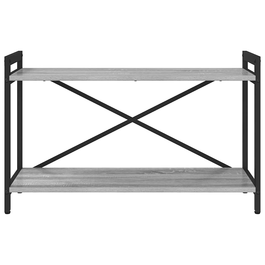 Könyvespolc 80 x 30 x 50 cm Szerelt Fa Szürke sonoma