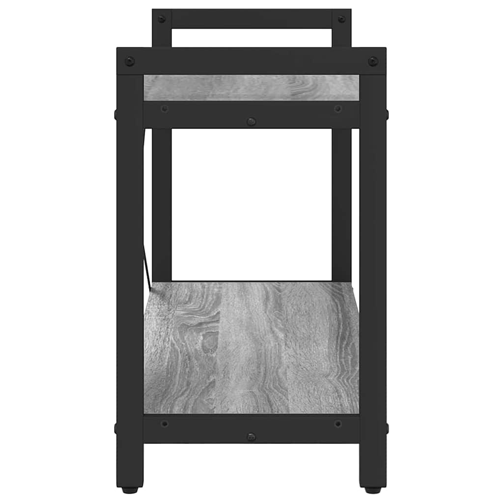 Könyvespolc 80 x 30 x 50 cm Szerelt Fa Szürke sonoma