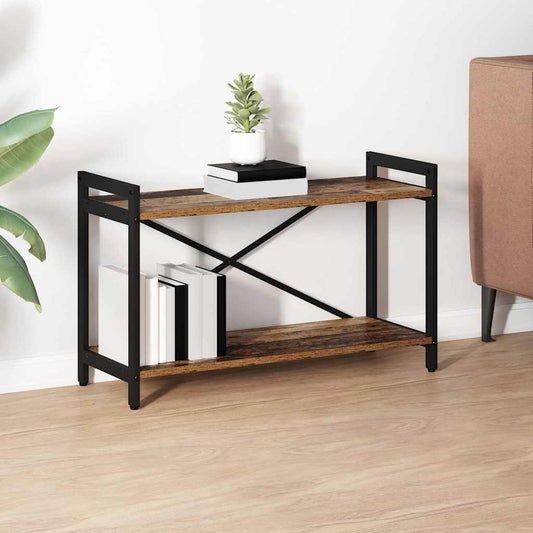 Könyvespolc Régi fa 80 x 30 x 50 cm Faanyag