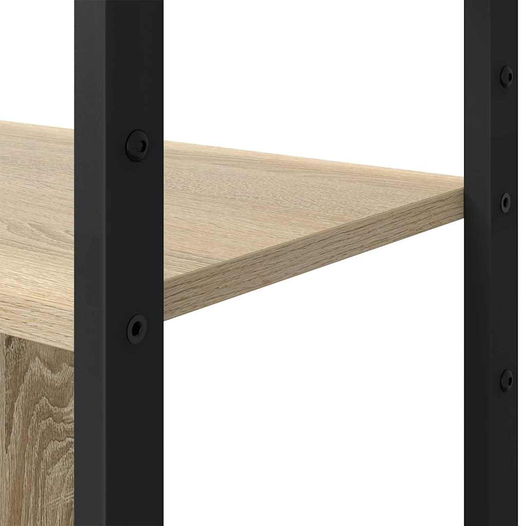 Könyvespolc 80 x 30 x 155,5 cm Szerelt Fa Sonoma tölgy